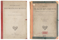 Two sample books of German architecture featuring Art Nouveau