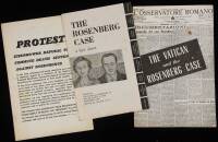 Three pamphlets protesting the prosecution/persecution and execution of Julius and Ethel Rosenberg