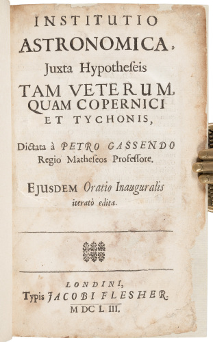 Institutio Astronomica, Juxta Hypotheseis Tam Veterum Quam Copernici et Tychonis