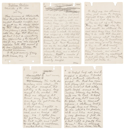Hand-written manuscript for Gladiator of the Sea