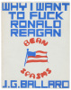 Why I Want to Fuck Ronald Reagan