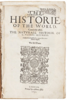 The Historie of the World. Commonly called the Naturall Historie of C. Plinius Secundus