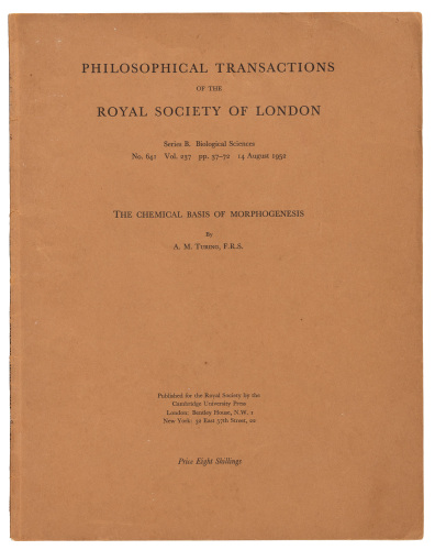 The Chemical Basis of Morphogenesis