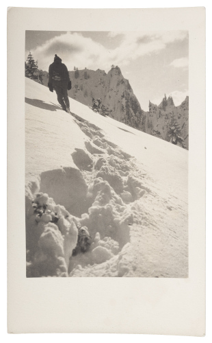 Collection of Ansel Adams Yosemite winter sport and recreation photographs for Donald Tresidder