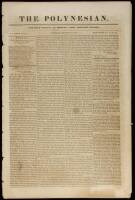 The Polynesian. Published weekly, at Honolulu, Oahu, Hawaiian Islands. J.J. Jarves, Editor. Saturday, November 23, 1844. New Series. Vol. 1. - No. 27