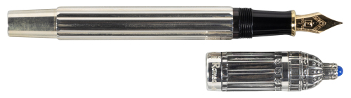 FERRARI DA VARESE: Romea Sterling Silver and Lapis Limited Edition Fountain Pen