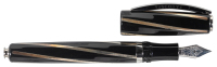VISCONTI: Divina Midi Black and Silver Fountain Pen