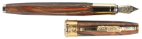 VISCONTI: Salvador Dali Surrealist Faceted Brown Fountain Pen