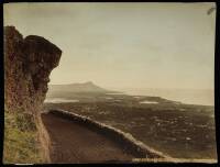 Tinted Photograph of Diamond Head from Tantalus
