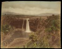 Tinted photograph of Wailua Falls