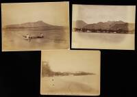 Lot of 3 Hawaiian photographs including Waikiki Beach