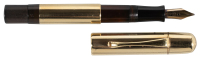 PELIKAN: 100 Fountain Pen, 14K Gold Overlay