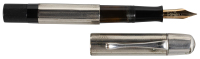 PELIKAN: 110 Fountain Pen, 14K White Rolled-Gold Overlay * Rare