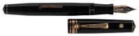 WAHL-EVERSHARP: Black "Gold Seal" Fountain Pen, Large Size, Adjustable Nib
