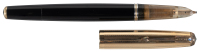 PARKER 51: Half-Demonstrator Vacumatic-Filler Fountain Pen, Black Barrel, 14K Gold-Filled Cap, Stub Nib