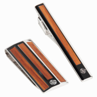 CARAN D'ACHE: Metwood Money Clip and Tie Bar