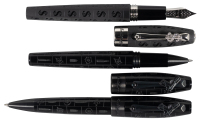 MONTEGRAPPA: Fortuna Fountain Pen, Rollerball and Ballpoint * Lot of Three Pens