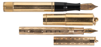 WATERMAN: No. 0572&frac12; V Gold-Filled Fountain Pen [and] WAHL: Gold-Filled Fountain Pen * Lot of Two Small Ringtop Pens