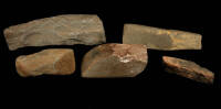 Lot of 5 Hawaiian stone adzes