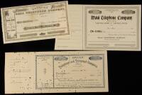Lot of 3 stock certificates in Hawaiian Telephone Companies