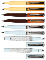 PELIKAN: Eternal Ice, Indian Summer, Sahara * Lot of Eight Ballpoint and Rollerball Pens