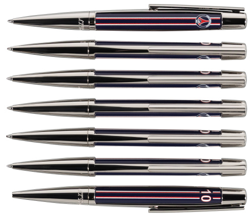DUPONT: PSG (Paris Saint-Germain) No. 10 * Lot of Seven Ballpoint Pens