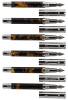 FERRARI DA VARESE: Spartacus Amber Lot of Six Fountain Pens
