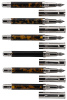 FERRARI DA VARESE: Spartacus Amber Lot of Six Fountain Pens