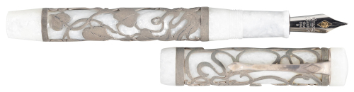 CONWAY STEWART: Wembley Arctic Ice Limited Edition Fountain Pen, Henry Simpole Overlay