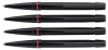 DUPONT: Defi McLaren Perforated Leather and Chrome Limited Edition Ballpoint Pens * Lot of Four