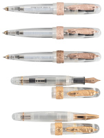 STIPULA: Tuscany Dreams * Lot of Five Clear Resin Writing Instruments