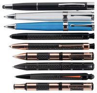 MONTEVERDE: Regatta Sport Rose Gold Ballpoint Pens * Invicia Fountain Pens * Other Models * Lot of 41