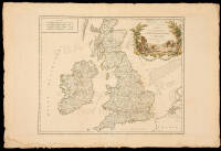 Carte des Grandes Routes d'Angleterre, d'Ecosse, et d'Irlande. Par le Sr. Robert Geog. Ordin. du Roy. avec Privilege