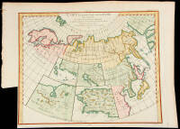 Carte des parties Nord et Est de l'Asie qui Comprend les C&ocirc;tes de la Russie Asiatique, le Kamschatka, le Jesso, et les Isles du Japon, dress&eacute;e en 1764 par M***, Nouvelle &eacute;dition r&eacute;duite par M. de Vaugondy 1772