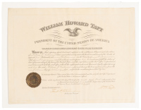 Appointment document, signed by Taft