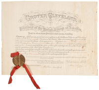 Governmental appointment document, signed by Grover Cleveland