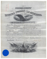 Engraved military commission, signed by Taft and Secretary of War J.M. Dickenson