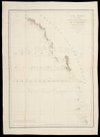 Carte G&eacute;n&eacute;rale d'une Partie de la C&ocirc;te du Nord-Ouest de l'Am&eacute;rique reconnue par les Fr&eacute;gates Fran&ccedil;aises La Boussole et l'Astrolabe Assujettie au point jouralier de la Fr&eacute;gate la Boussole d&eacute;termin&eacute; astronomiquement par M. Dagelet