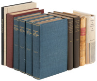 Shelf of books on the history of Oregon