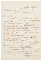 Autograph letter signed by Warren G. Harding