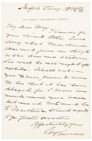 Autograph letter signed by Benjamin Harrison