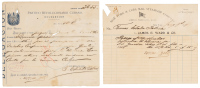 Two documents signed by Tom&aacute;s Estrada Palma, 1st president of Cuba