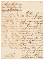 Manuscript of Chinese indentured servant paying for the "tasacion" of a female Black slave