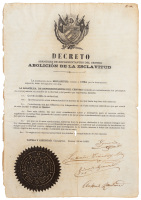 Decreto Asamblea de Representantes del Centro Abolici&oacute;n de la Esclavitud