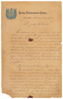Handwritten letter, signed