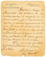 Handwritten letter, signed