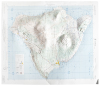 Five U.S. Army topographic relief maps of Hawaii and San Francisco