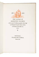 The Voyage of Sebastian Vizcaino to the coast of California, together with a map & Sebastian Vizcaino's letter written at Monterey, December 28, 1602