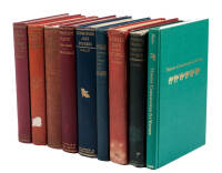 Nine volumes of Western Americana published by the Arthur H. Clark Co.