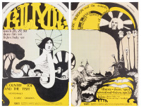 Two Dana Johnson posters for Bill Graham shows at the Fillmore & Winterland